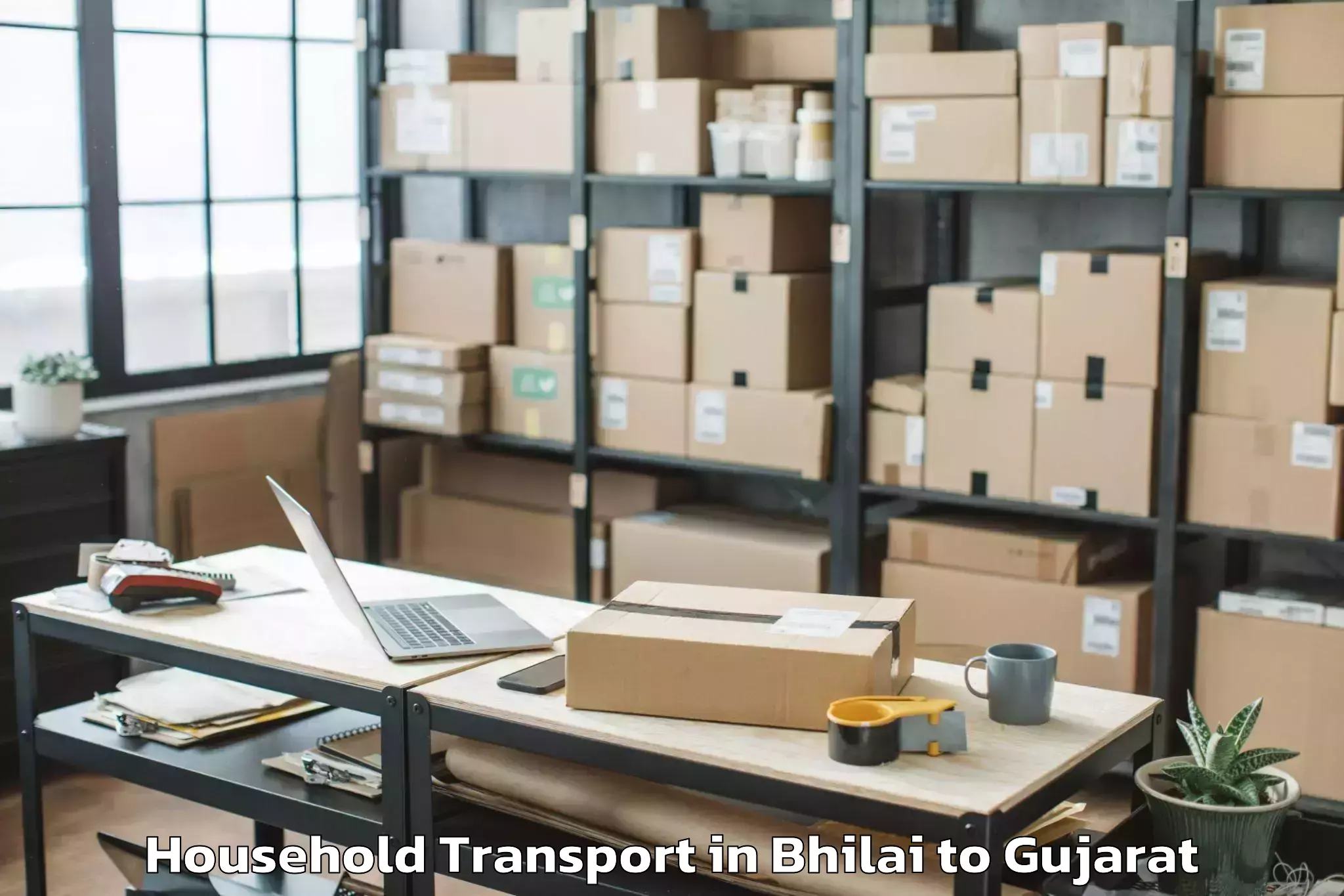 Book Bhilai to Malpur Household Transport Online